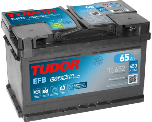 Акумулятор Tudor EFB Start Stop (TL652) 65Ah 650A R+
