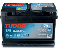 Акумулятор Tudor EFB Start Stop (TL700) 70Ah 760A R+