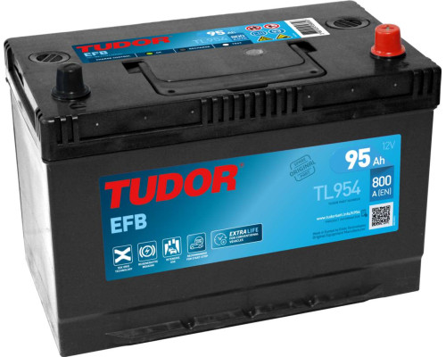Акумулятор Tudor EFB Start Stop asia (TL954) 95Ah 800A R+
