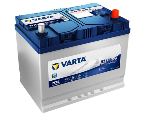 Акумулятор Varta N72 EFB  Blue Dynamic Asia 72Ah 760A R+