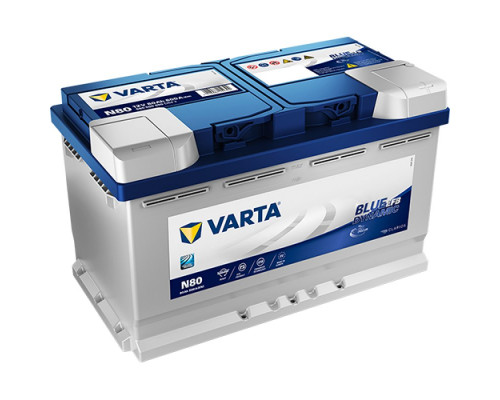 Акумулятор Varta N80 EFB Blue Dynamic 80Ah 800A  R+