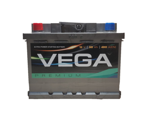 Акумулятор VEGA Premium 50Ah 480A L+