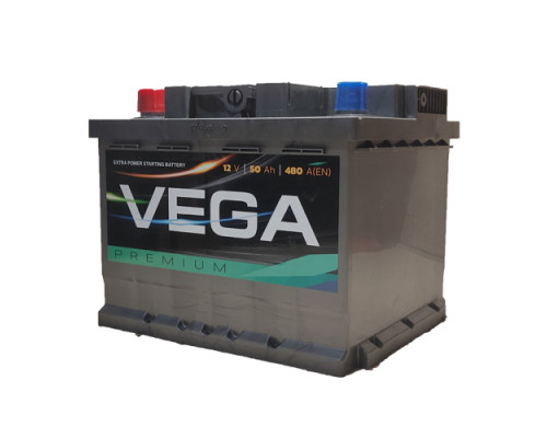 Акумулятор VEGA Premium 50Ah 480A L+