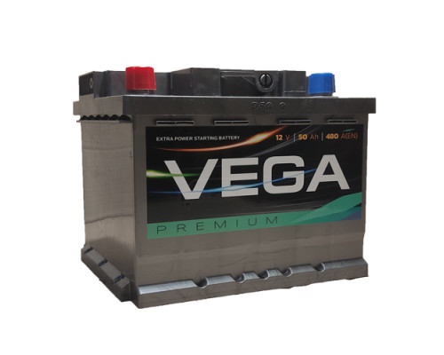 Акумулятор VEGA Premium 50Ah 480A L+