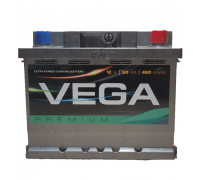 Акумулятор VEGA Premium 50Ah 480A R+
