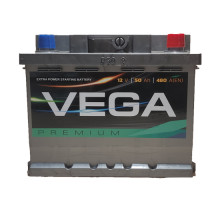 Акумулятор VEGA Premium 50Ah 480A R+