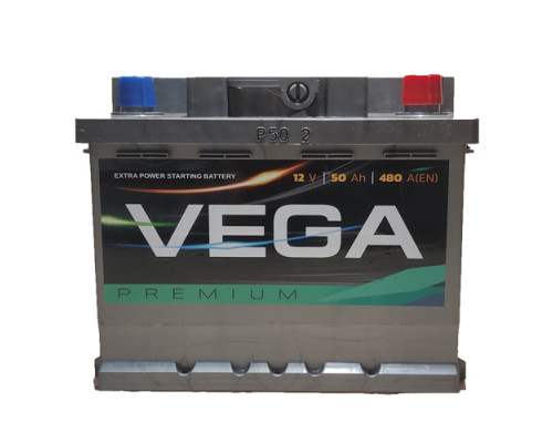 Акумулятор VEGA Premium 50Ah 480A R+