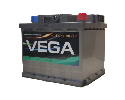 Акумулятор VEGA Premium 50Ah 480A R+