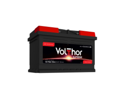 Акумулятор VolThor SUPREME  75Ah 720A R+