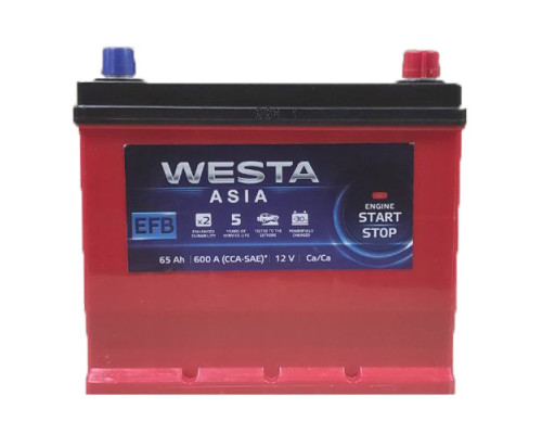 Акумулятор Westa  EFB asia  65Ah 600A R+