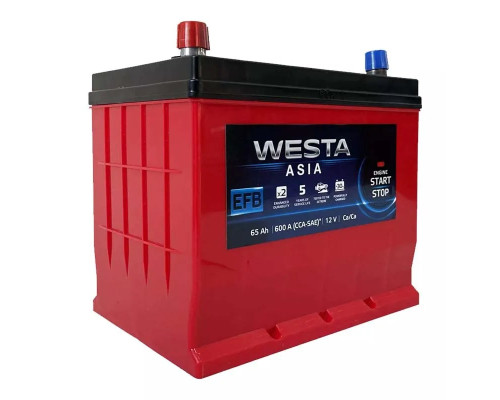 Акумулятор Westa  EFB asia  65Ah 600A L+