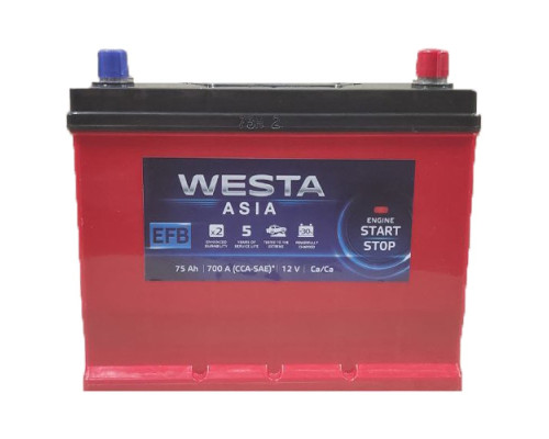 Акумулятор Westa  EFB asia  75Ah 700A R+