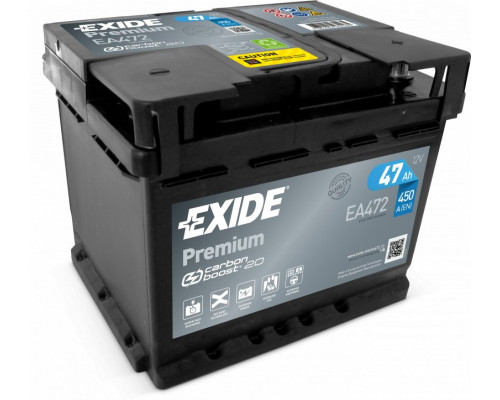 Акумулятор  Exide 6CT-47 АзЕ Premium (EA472) 47Ah 450A R+