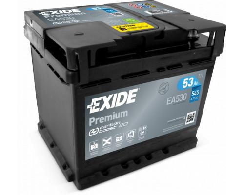 Акумулятор Exide 6CT-53 АзЕ Premium (EA530) 53Ah 540A R+