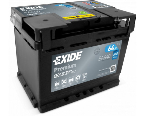 Акумулятор Exide 6CT-64 АзЕ Premium (EA640) 64Ah 640A R+
