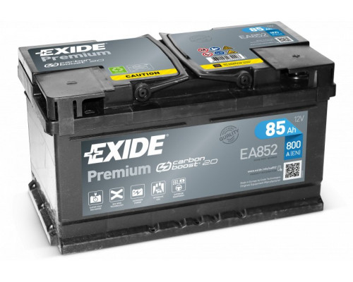 Акумулятор Exide 6CT-85 АзЕ Premium (EA852) 85Ah 800A R+