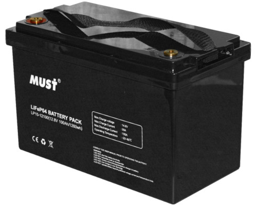 MUST  LiFePO4 12V 100Ah