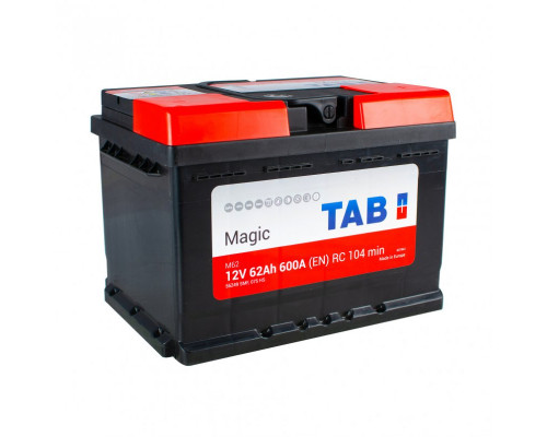 Акумулятор Tab Magic 62Ah 600A R+