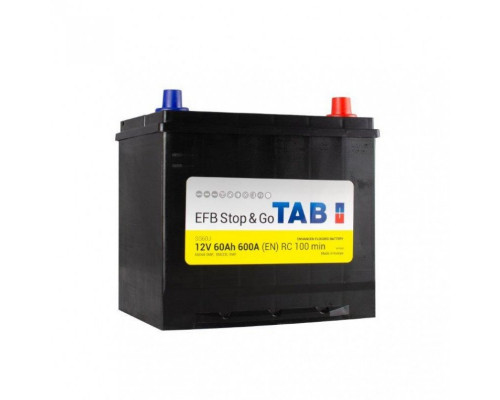 Акумулятор Tab EFB Jis Stop &Go  60Ah 600A R+