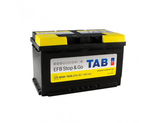 Акумулятор Tab EFB  Stop &Go  80Ah 760A R+