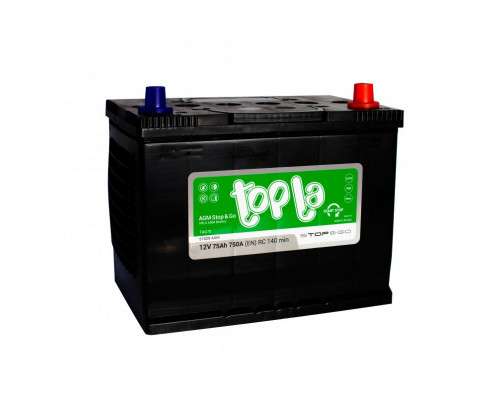 Акумулятор Topla Top Jis AGM Start&Stop 75Ah 750A R+