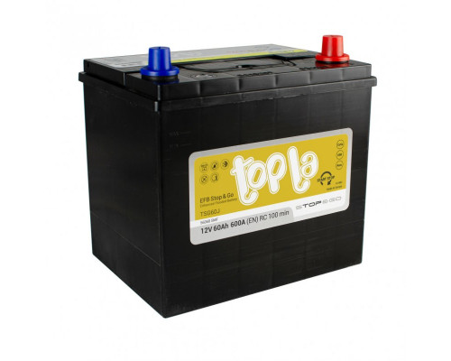 Акумулятор Topla Top EFB Jis Stop&Go  60Ah 600A R+