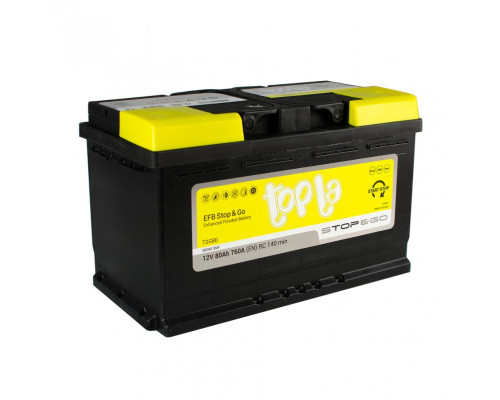 Акумулятор Topla Top EFB  Stop &Go  80Ah 760A R+